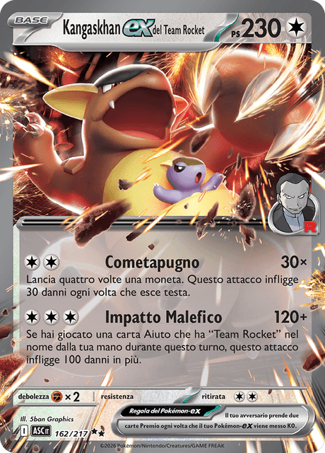 162-217 Kangashkan ex del Team Rocket ASC Ascesa Eroica ITA NM