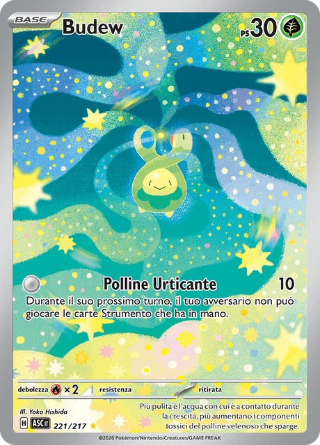 221-217 Budew Illustrazione Rara ASC Ascesa Eroica ITA NM