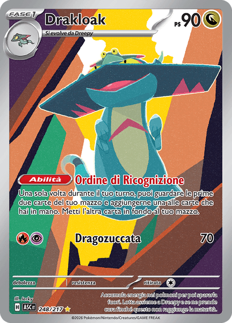 248-217 Drakloak Illustrazione Rara ASC Ascesa Eroica ITA NM