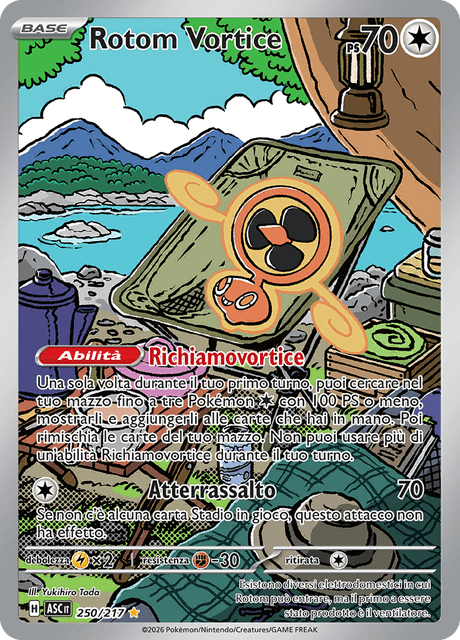 250-217 Rotom Vortice Illustrazione Rara ASC Ascesa Eroica ITA NM