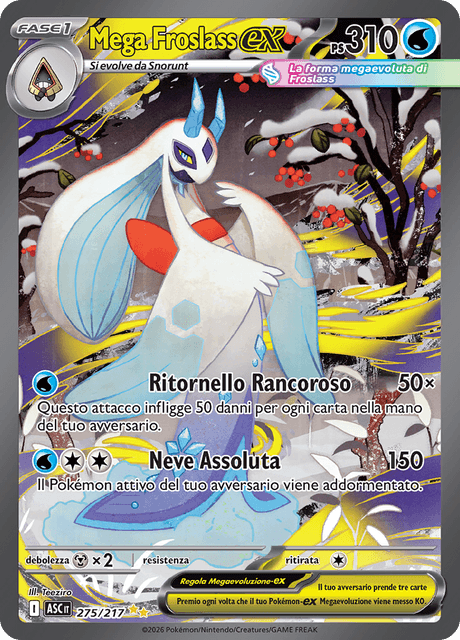 275-217 Mega Froslass ex Alternative Art ASC Ascesa Eroica ITA NM
