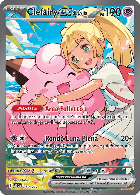 280-217 Clefairy Di Lylia ex Alternative Art ASC Ascesa Eroica ITA NM
