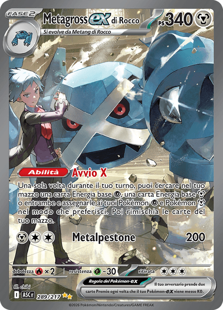 289-217 Metagross Di Rocco ex Alternative Art ASC Ascesa Eroica ITA NM