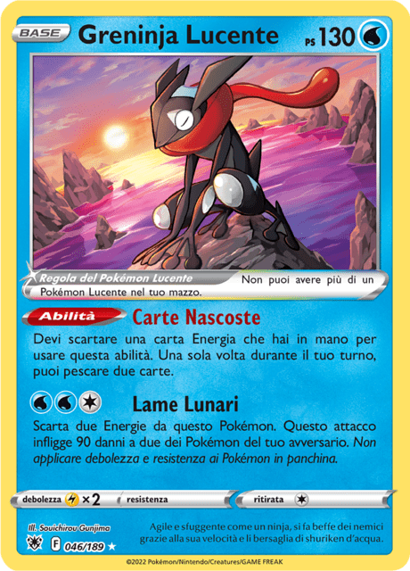 046-189 Greninja Lucente ASR Lucentezza Siderale ITA NM
