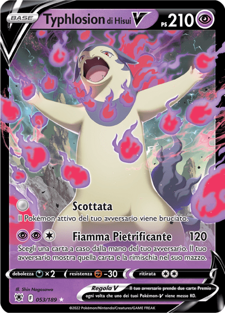 053-189 Typhlosion di Hisui V ASR Lucentezza Siderale ITA NM