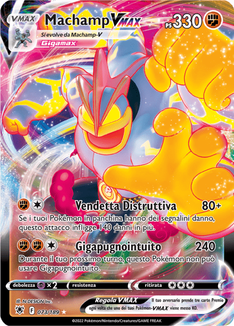 073-189 Machamp VMAX ASR Lucentezza Siderale ITA NM