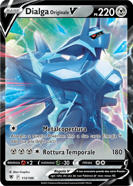 113-189 Dialga Originale V ASR Lucentezza Siderale ITA NM