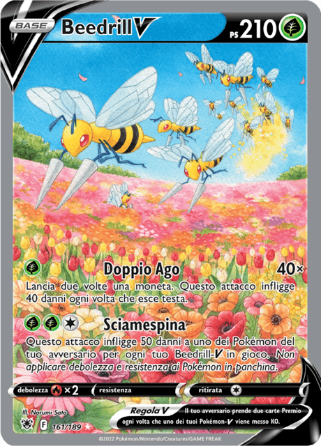 161-189 Beedrill V Alternative Art ASR Lucentezza Siderale ITA LIGHT PLAYED