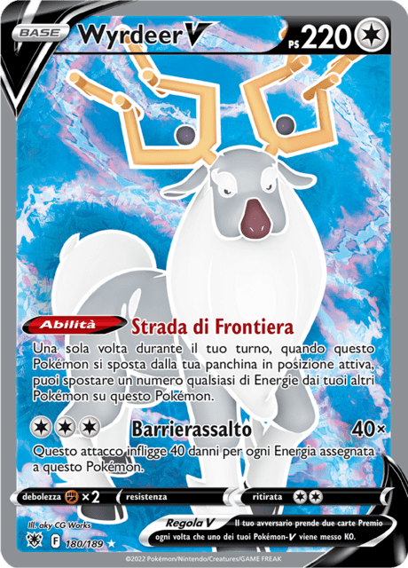 180-189 Wyrdeer V Full Art ASR Lucentezza Siderale ITA NM