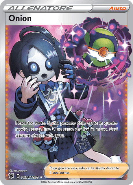 240-189 TG24-TG30 Onion Full Art Trainer Gallery ASR Lucentezza Siderale ITA NM