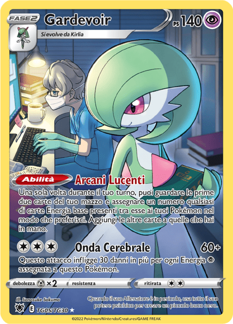 221-189 TG05-TG30 Gardevoir Trainer Gallery ASR Lucentezza Siderale ITA NM