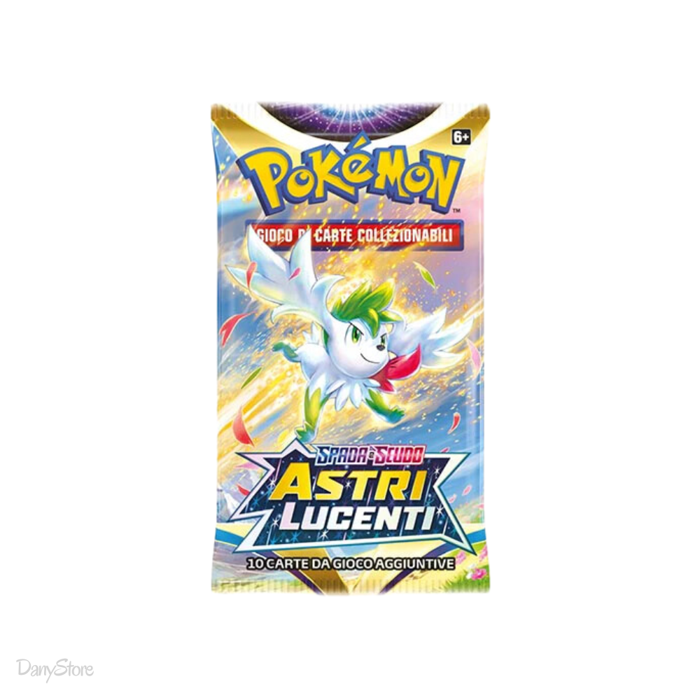 Bustina singola Pokémon Astri Lucenti Spada e Scudo lingua italiana fronte