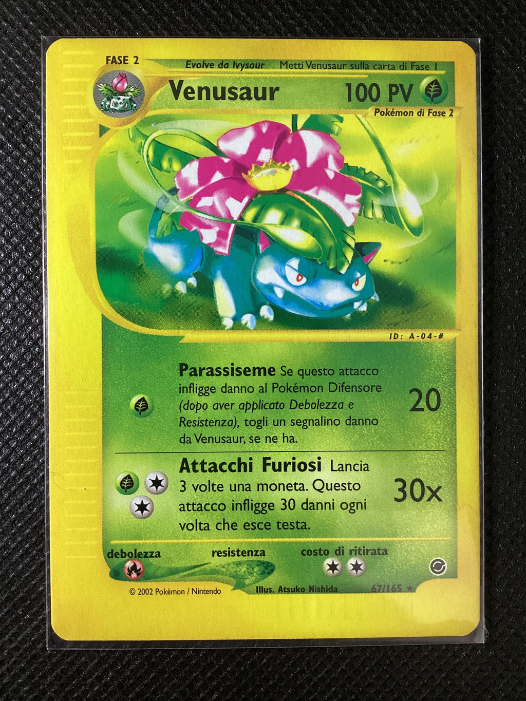 067-165 Venusaur Rara EX Expedition ITA EXCELLENT