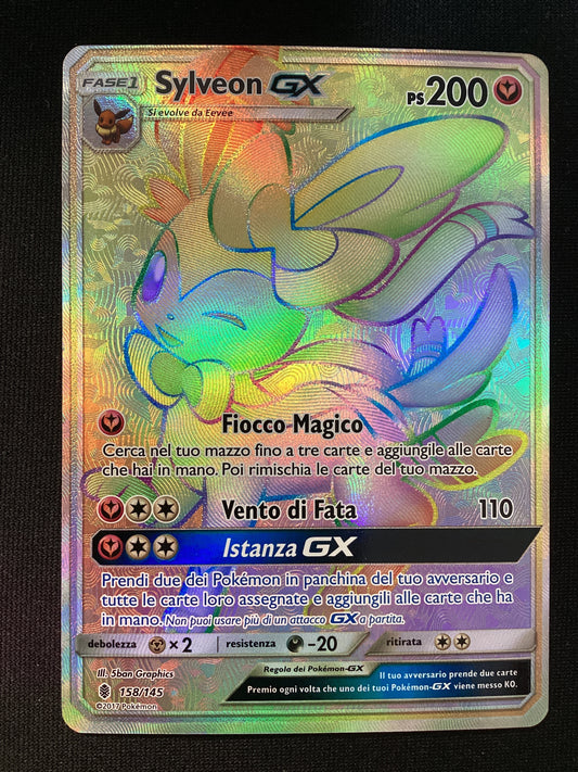 158-145 Sylveon GX Rara Segreta GRI Guardiani Nascenti  ITA EXCELLENT