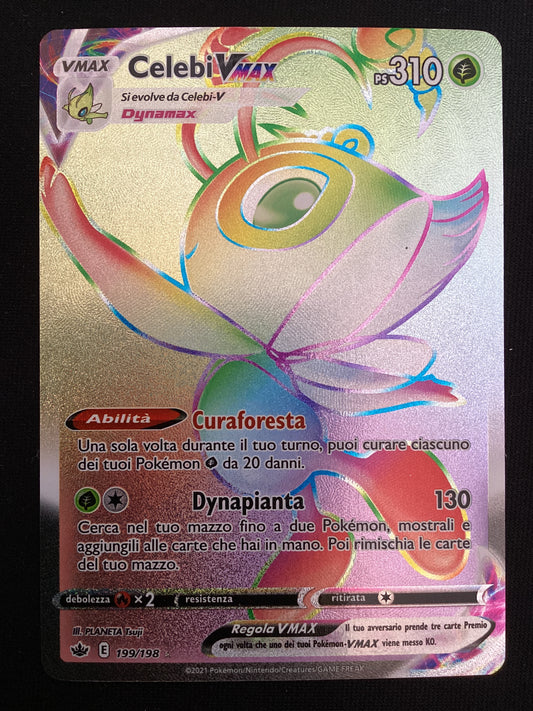 199-198 Celebi VMAX Rara Segreta CRE Regno Glaciale ITA NM