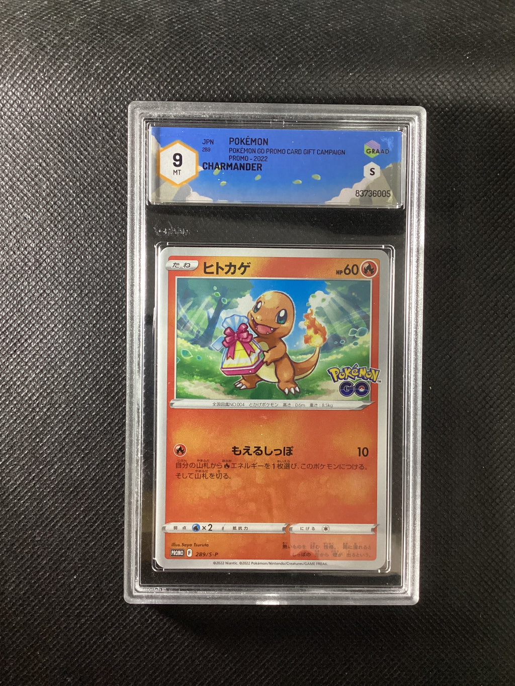Pokémon S-P 289 - Charmander Sword & Shield Promos - GRAAD 9 MT 83736005 (JAP)
