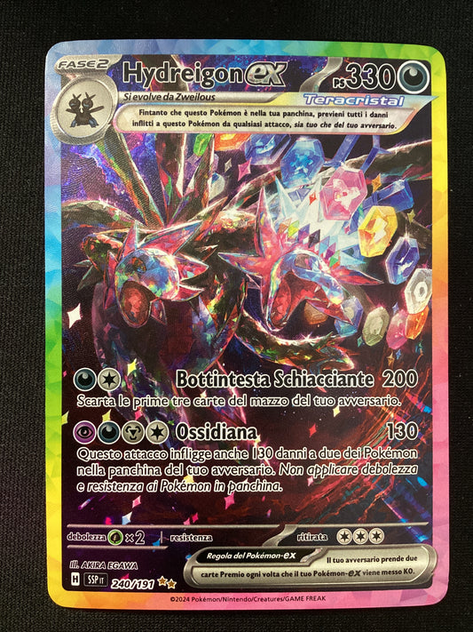 240-191 Hydreigon ex Teracristal Alternative Art SSP Scintille Folgoranti ITA EX