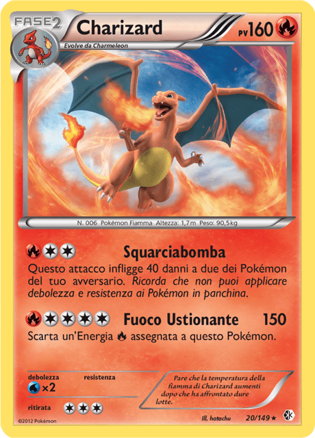 020-149 Charizard Holo BCR Confini Varcati  ITA LIGHT PLAYED