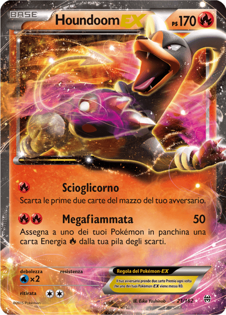 21-162 Houndoom-EX BKT Turbo Blitz ITA EXCELLENT