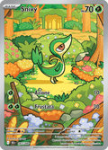 087-086 Snivy Illustrazione Rara BLK Luce Nera ITA NM
