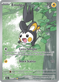 112-086 Emolga Illustrazione Rara BLK Luce Nera ITA NM