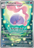 117-086 Musharna Illustrazione Rara BLK Luce Nera ITA NM