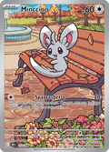152-086 Minccino Illustrazione Rara BLK Luce Nera ITA NM
