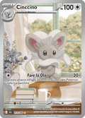153-086 Cinccino Illustrazione Rara BLK Luce Nera ITA NM