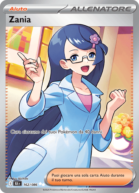 162-086 Zania Full Art BLK Luce Nera ITA NM