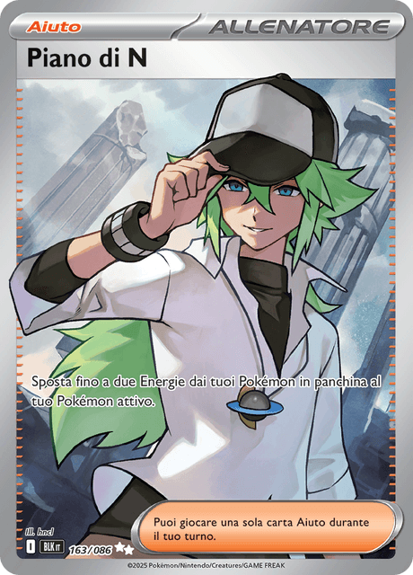 163-086 Piano Di N Full Art BLK Luce Nera ITA NM