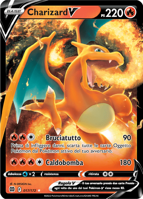 017-172 Charizard V BRS Astri Lucenti ITA NM