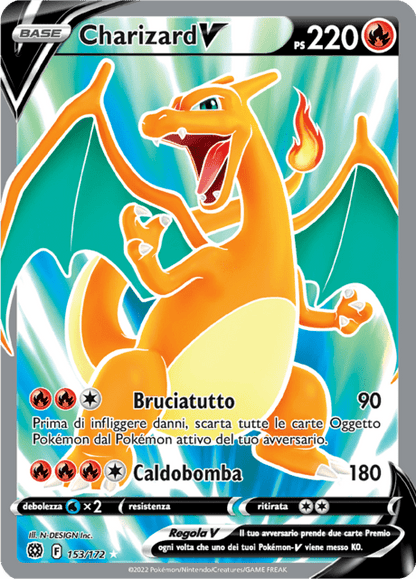 153-172 Charizard V Full BRS Astri Lucenti Art ITA NM