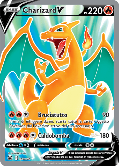 153-172 Charizard V Full BRS Astri Lucenti Art ITA NM