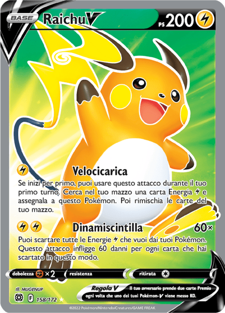 158-172 Raichu V Full Art BRS Astri Lucenti ITA NM