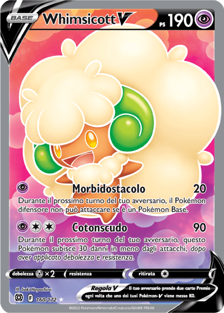 160-172 Whimsicott V Full Art BRS Astri Lucenti ITA NM