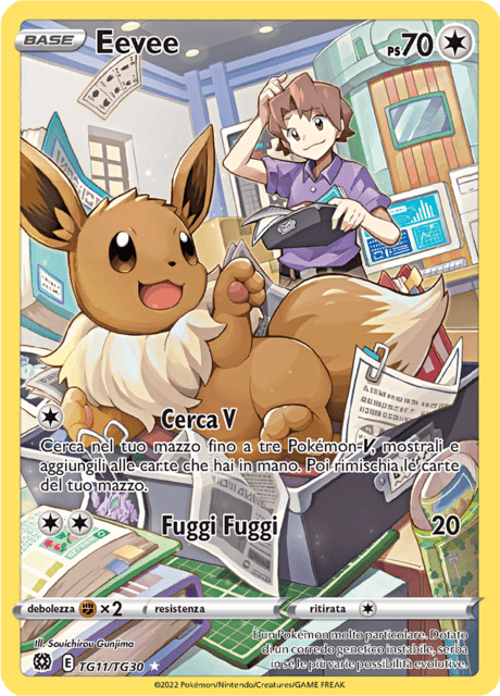 197-172 TG11-TG30 Eevee Trainer Gallery BRS Astri Lucenti ITA NM