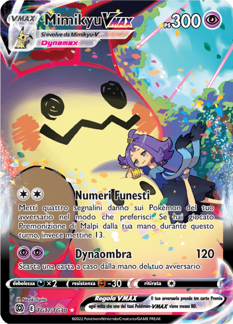 TG17 Mimikyu VMAX Alternative Art BRS Astri Lucenti ITA GOOD