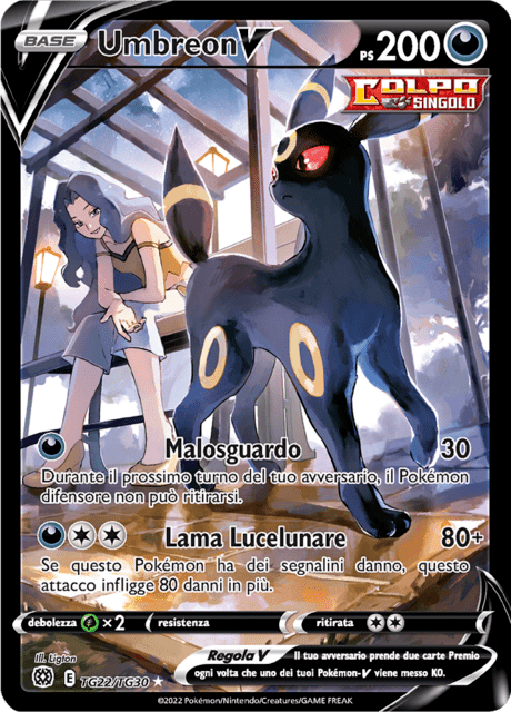 208-172 TG22-TG30 Umbreon V Trainer Gallery BRS Astri Lucenti ITA GOOD