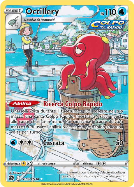 189-172 TG03-TG30 Octillery Trainer Gallery BRS Astri Lucenti ITA NM