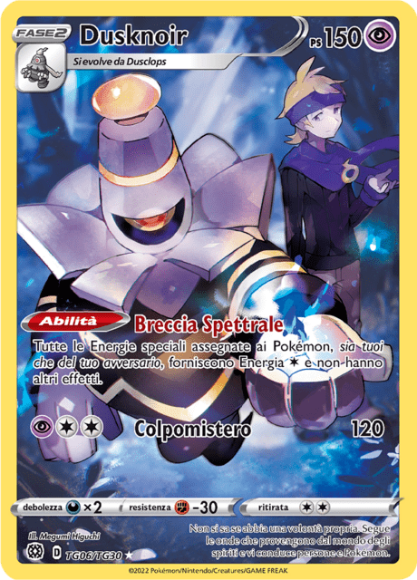 192-172 TG06-TG30 Dusknoir Trainer Gallery BRS Astri Lucenti ITA NM