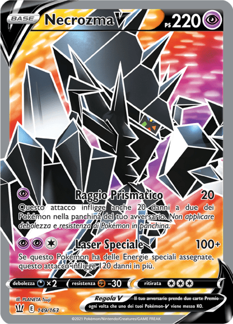 149-163 Necrozma V BTS Stili Di Lotta  ITA NM