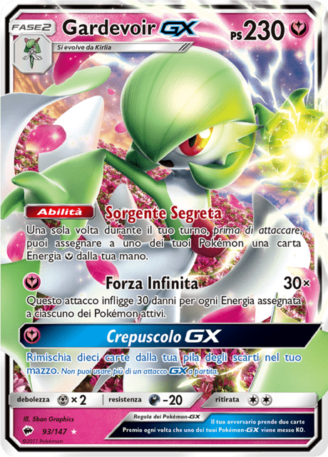093-147 Gardevoir GX BUS Ombre Infuocate ITA GOOD
