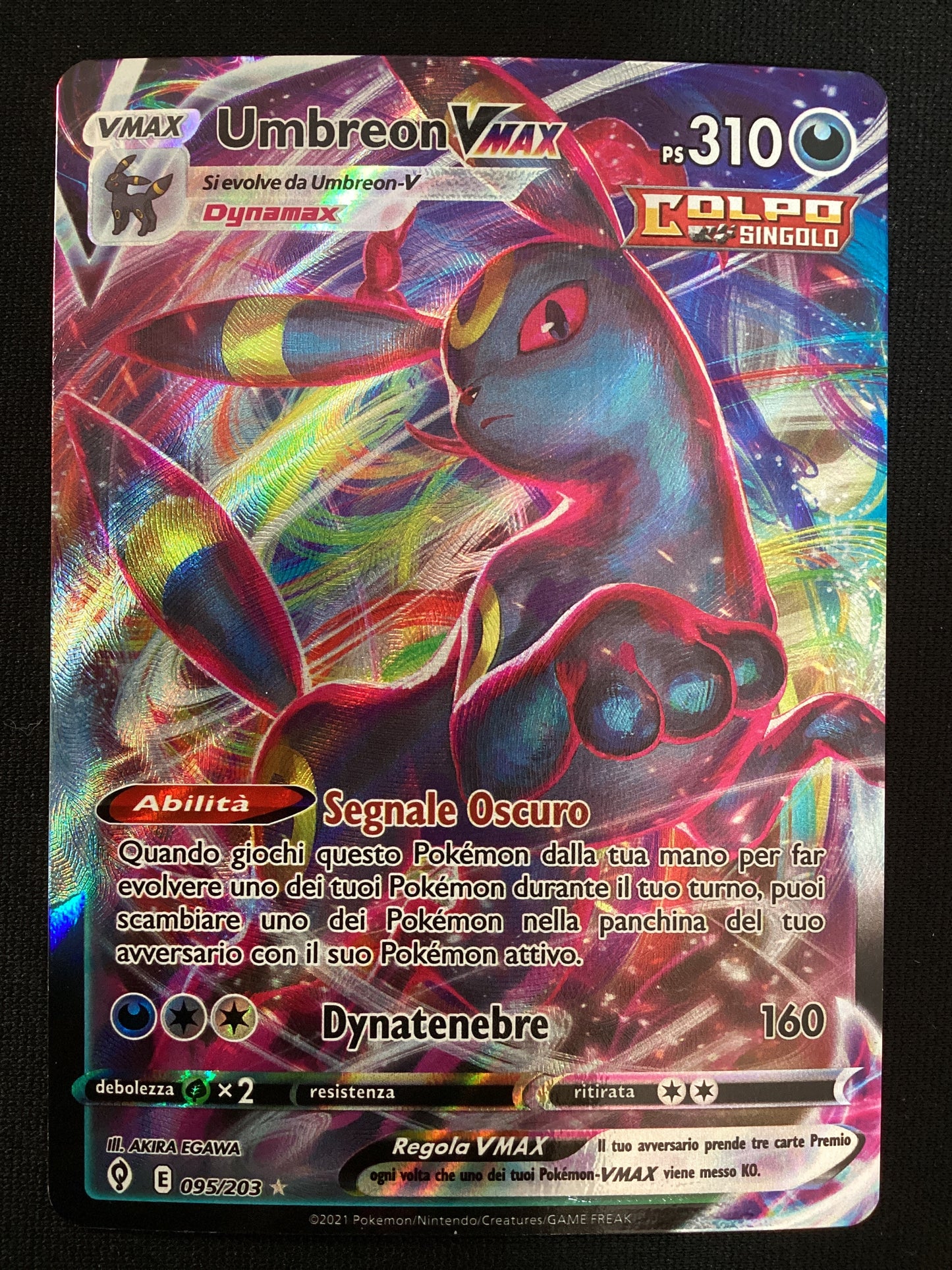 095-203 Umbreon VMAX EVS Evoluzioni Eteree ITA NM