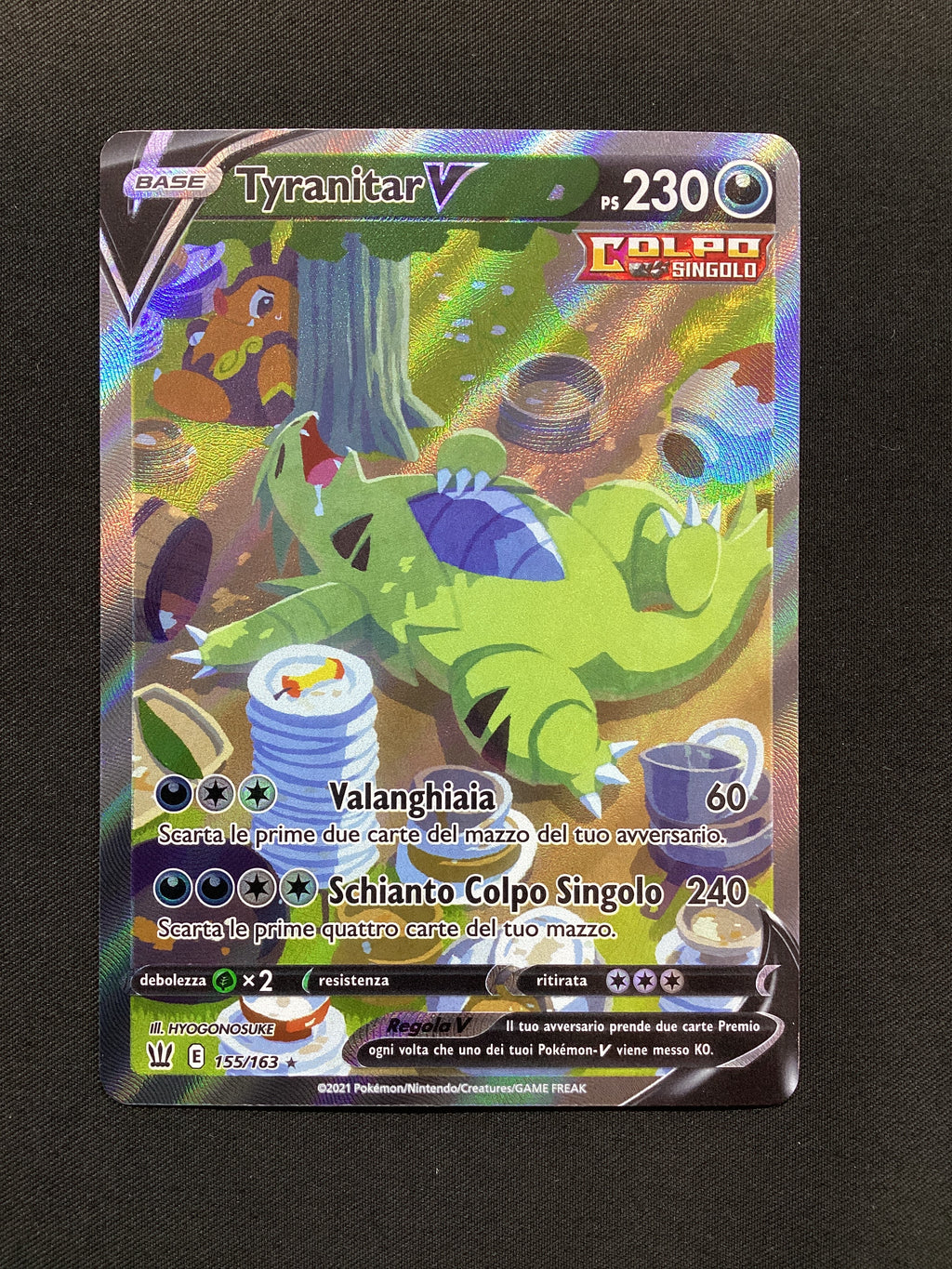 155-163 Tyranitar V BTS Stili Di Lotta ITA NM