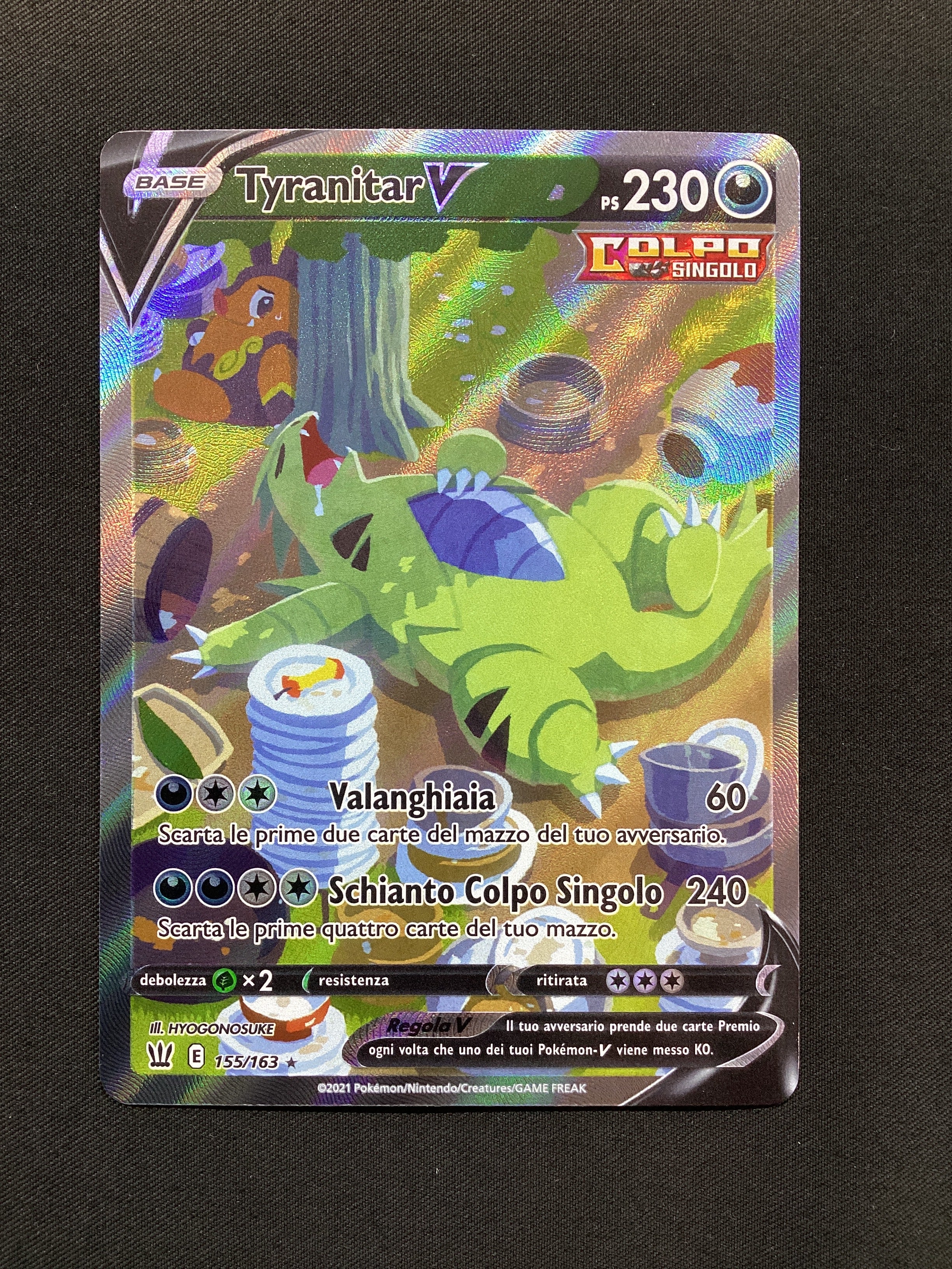 155-163 Tyranitar V BTS Stili Di Lotta ITA NM