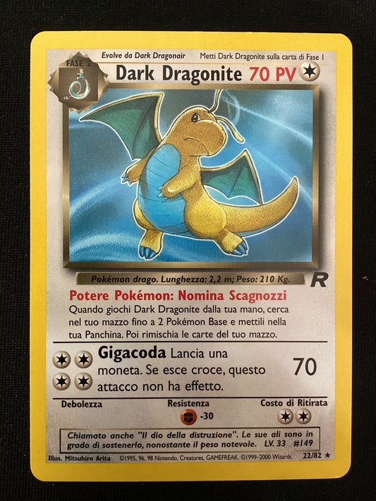 022-082 Dark Dragonite Rara Unlimited  ITA NM