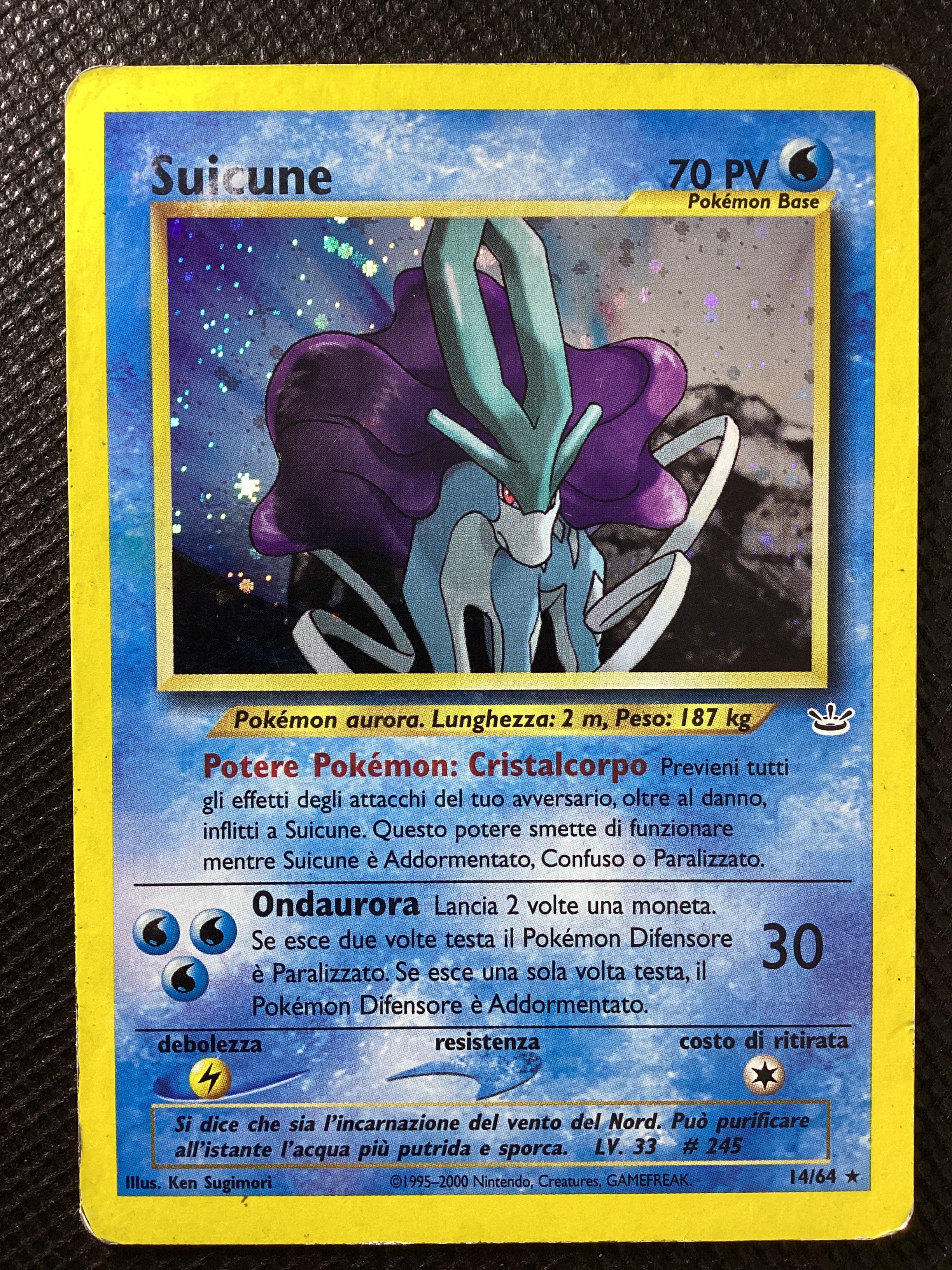 014-064 Suicune Holo Neo Revelation ITA GOOD