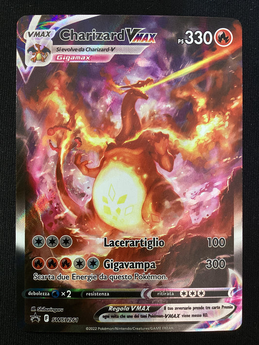 Promo SWSH261 Charizard VMAX Alternative Art Promo Spada e Scudo ITA NM