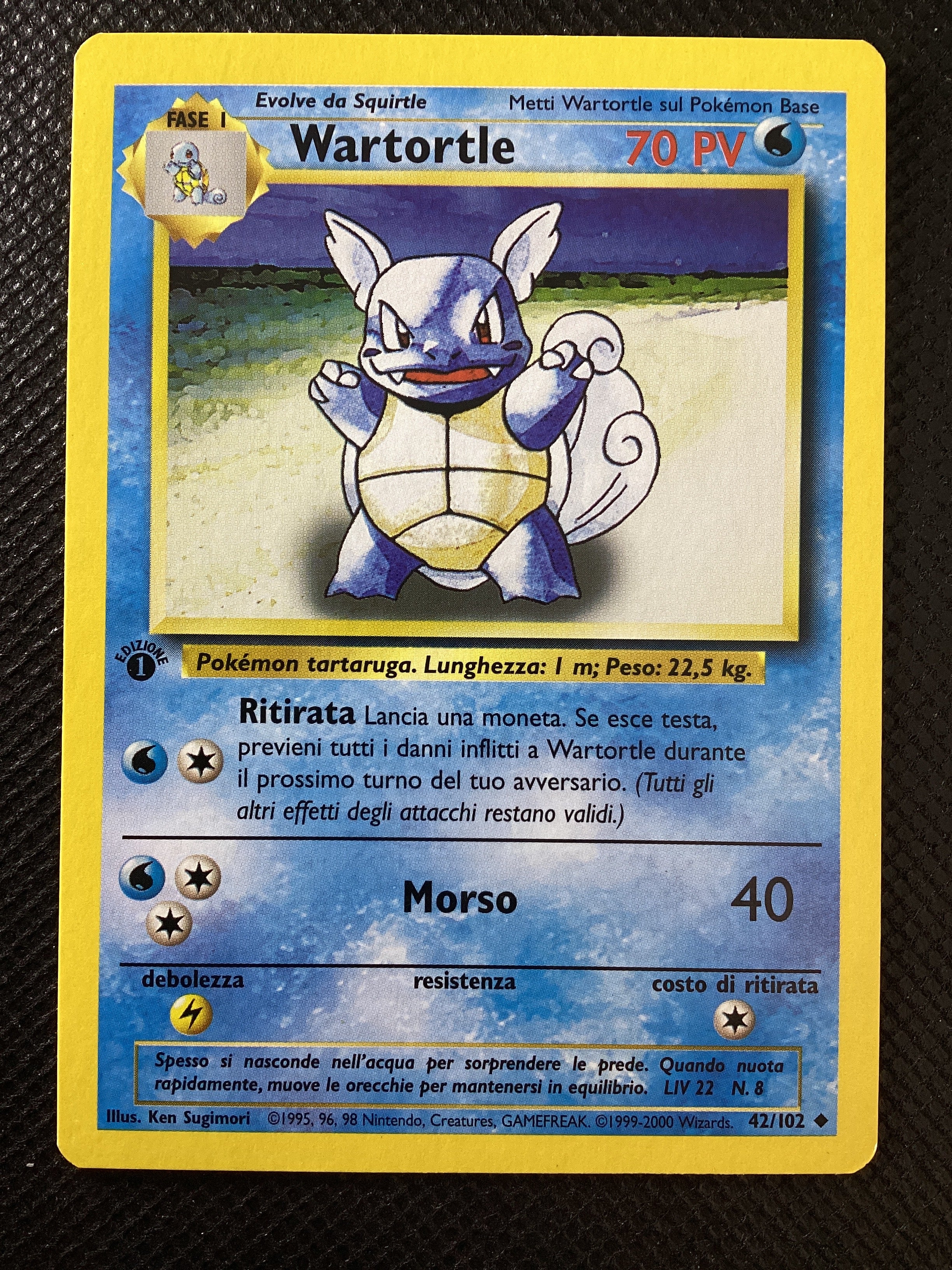 42-102 Wartortle Set Base Prima Edizione ITA EXCELLENT