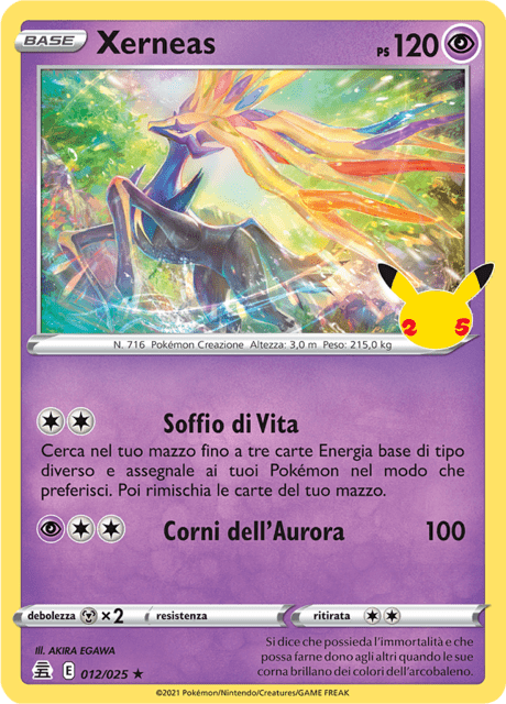 012-025 Xerneas CEL Gran Festa ITA NM